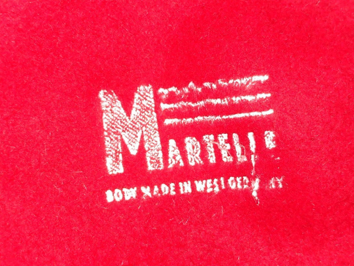 Vintage 1960s Mr Kurt Red Fur Felt Toque Hat Martelle West Germany Mod