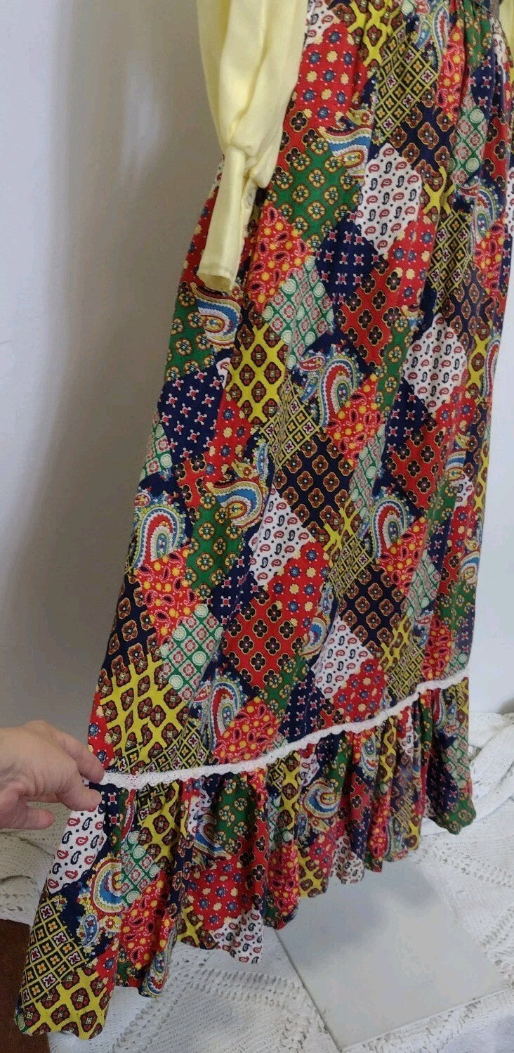 Vintage 1970s Womens Chessa Davis 4 Piece Maxi Skirt Lot Prairie Boho Sears