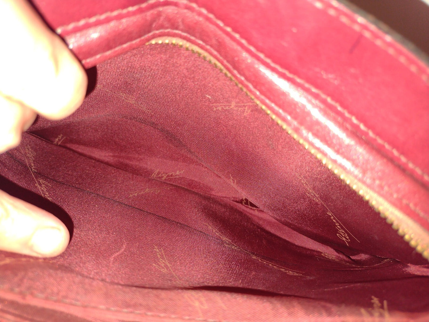 Vintage 70s Etienne Aigner Oxblood Leather Shoulder Bag Organizer Purse