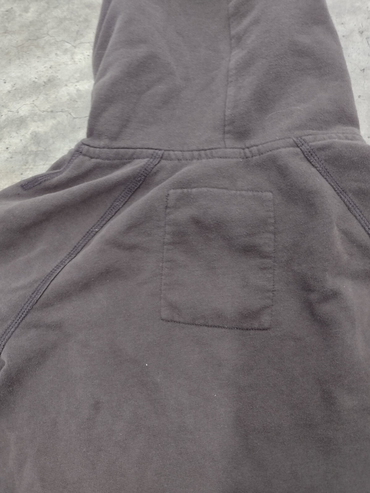 Hollister HCO Hoodie Y2K Brown Distressed Logo Sweatshirt Grunge Womens L