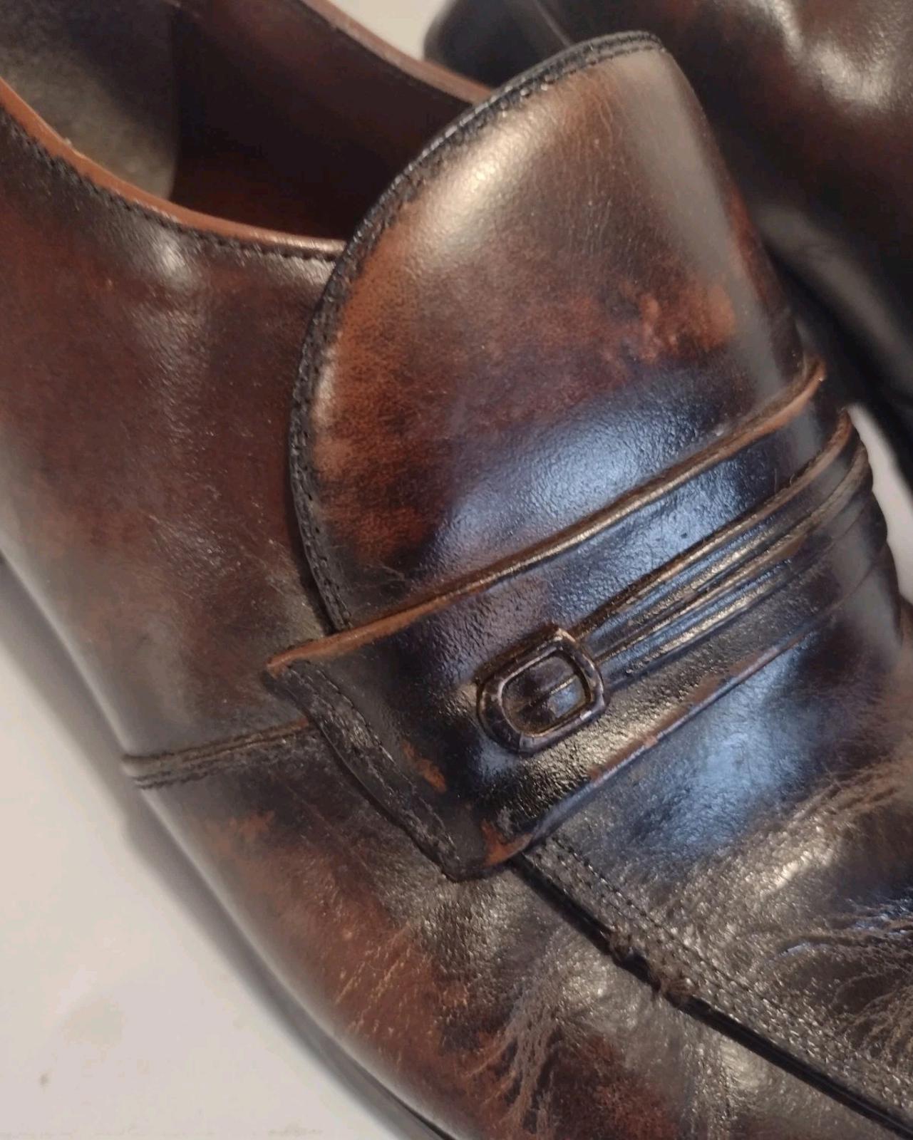 Vintage Men's Dress Shoes 10C Union Made + Totes Overshoes USA MAGIC Sole