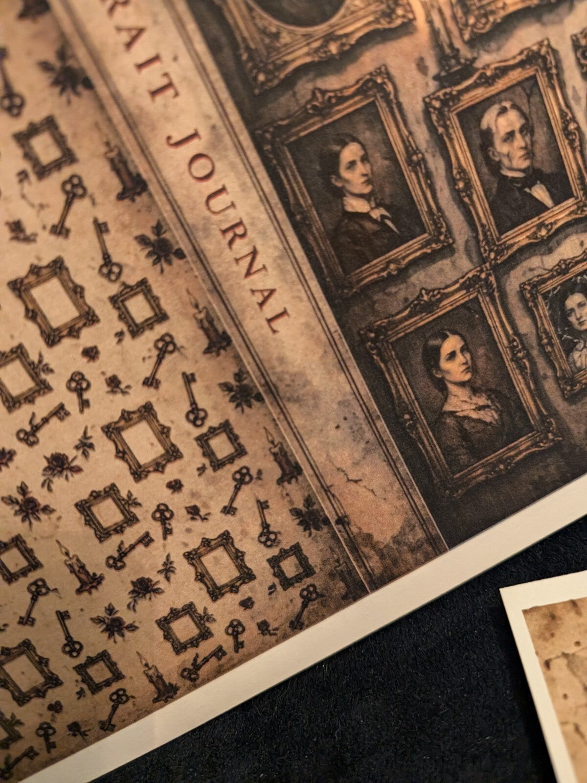 Portrait Paper Kit 6pc Gothic Journal Ephemera Victorian Junk Journal Scrapbook