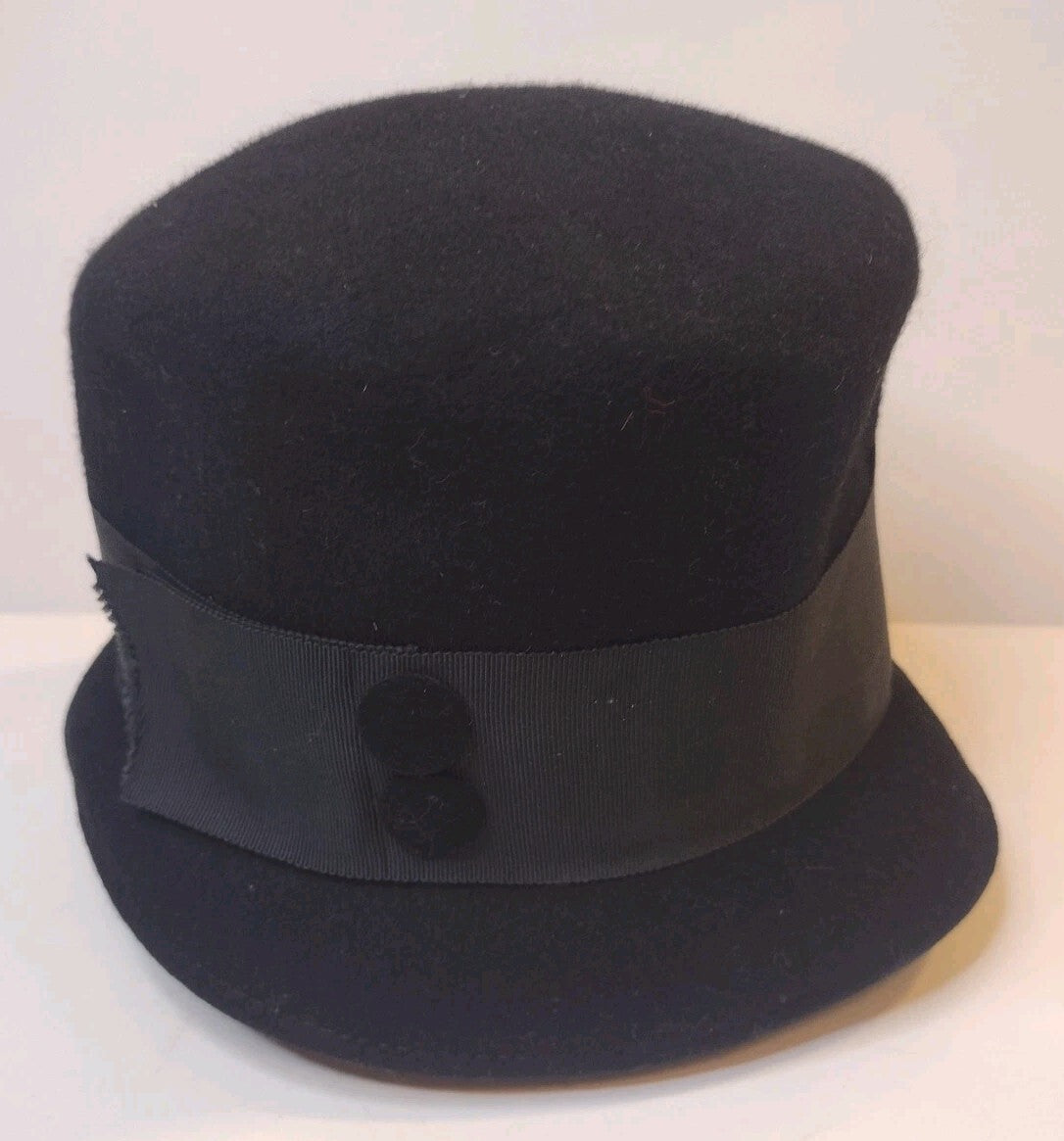 Vintage Wool Felt Hat Lot Cloche Equestrian Union Made Glenover Glamor Felts