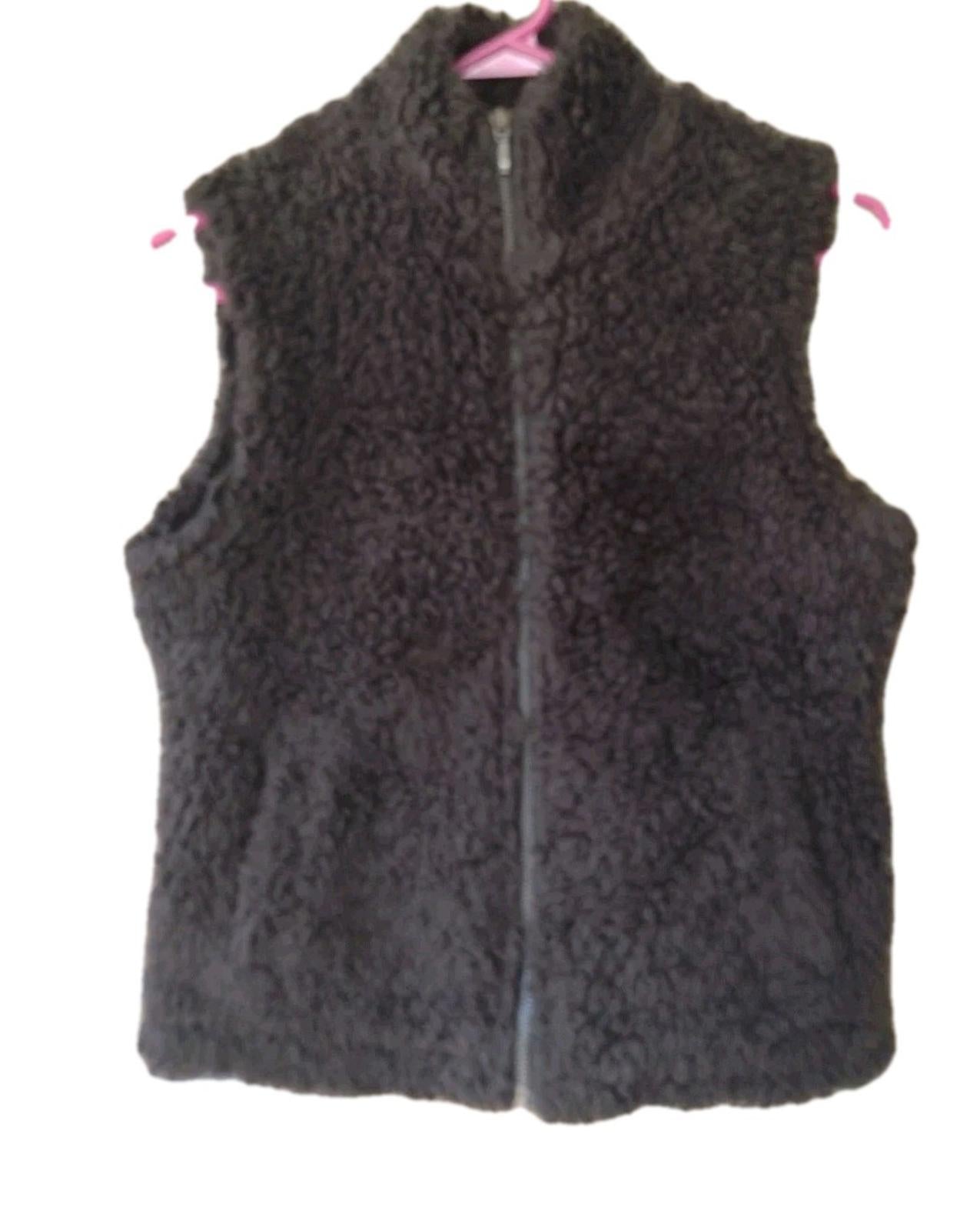 Boden Brown Faux Shearling Vest Gilet Brown Women's Sz S
