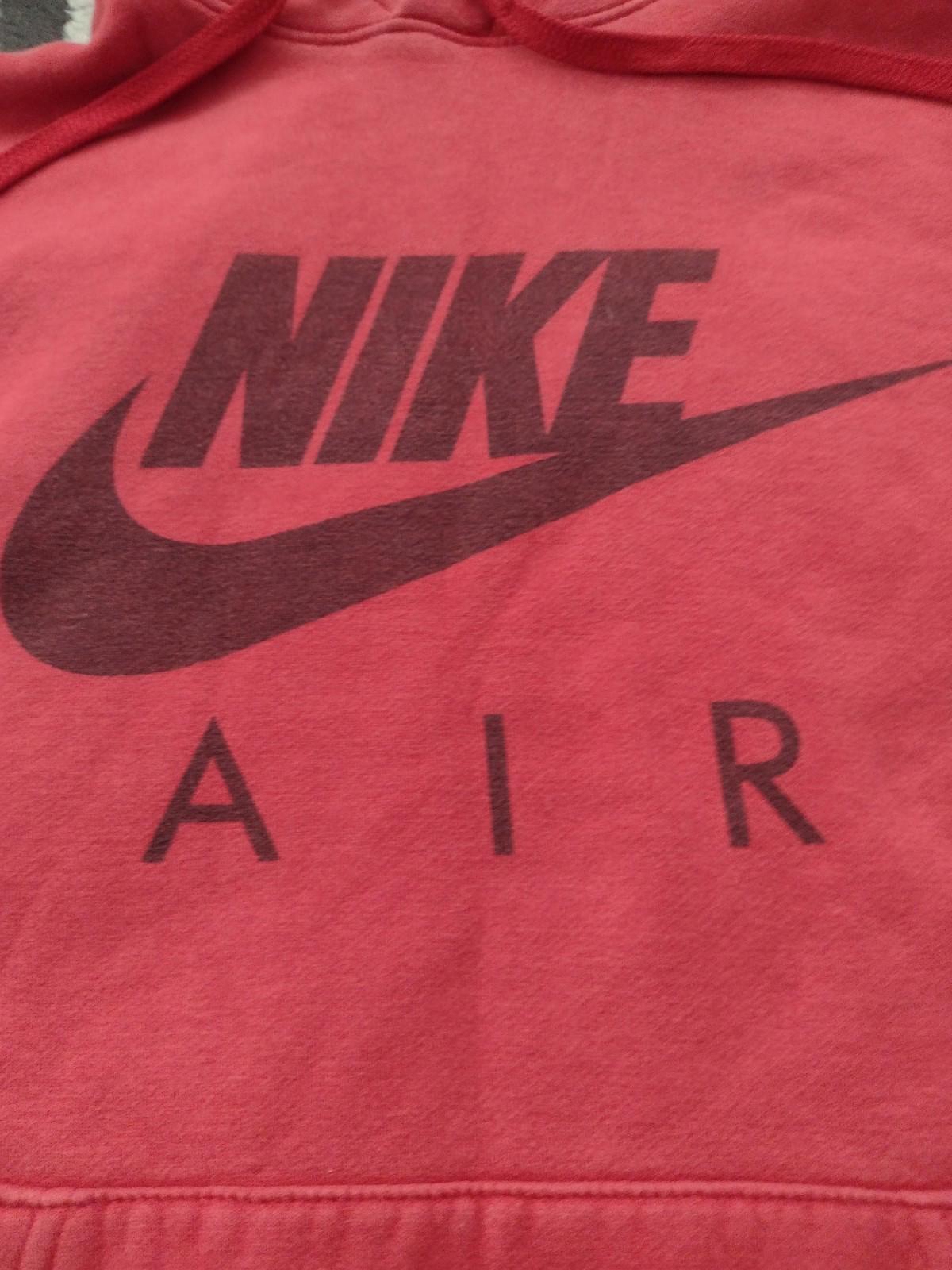 Nike Hoodie Mens M Just Do It Good Fade Red 2000s 90s Casual