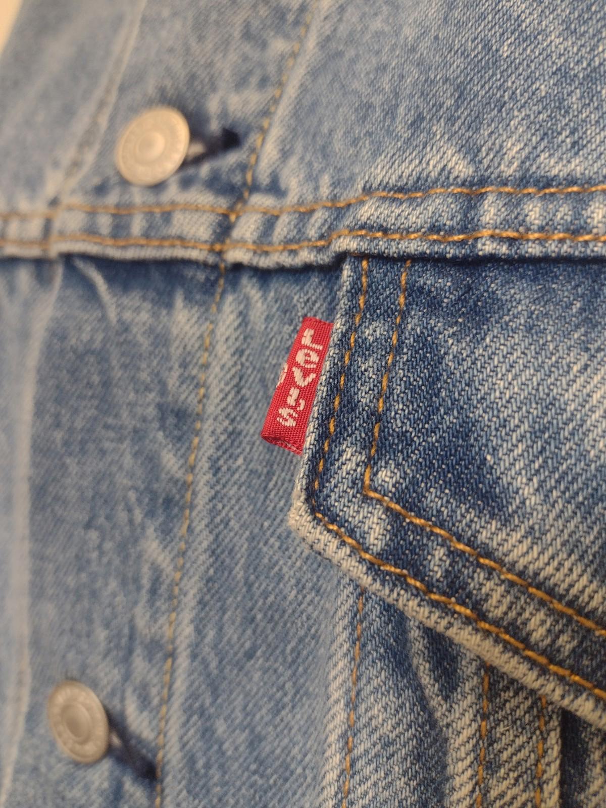 Levi's Men's Motorcross Legend Trucker Racing Jean Jacket Sz L Denim Weathered
