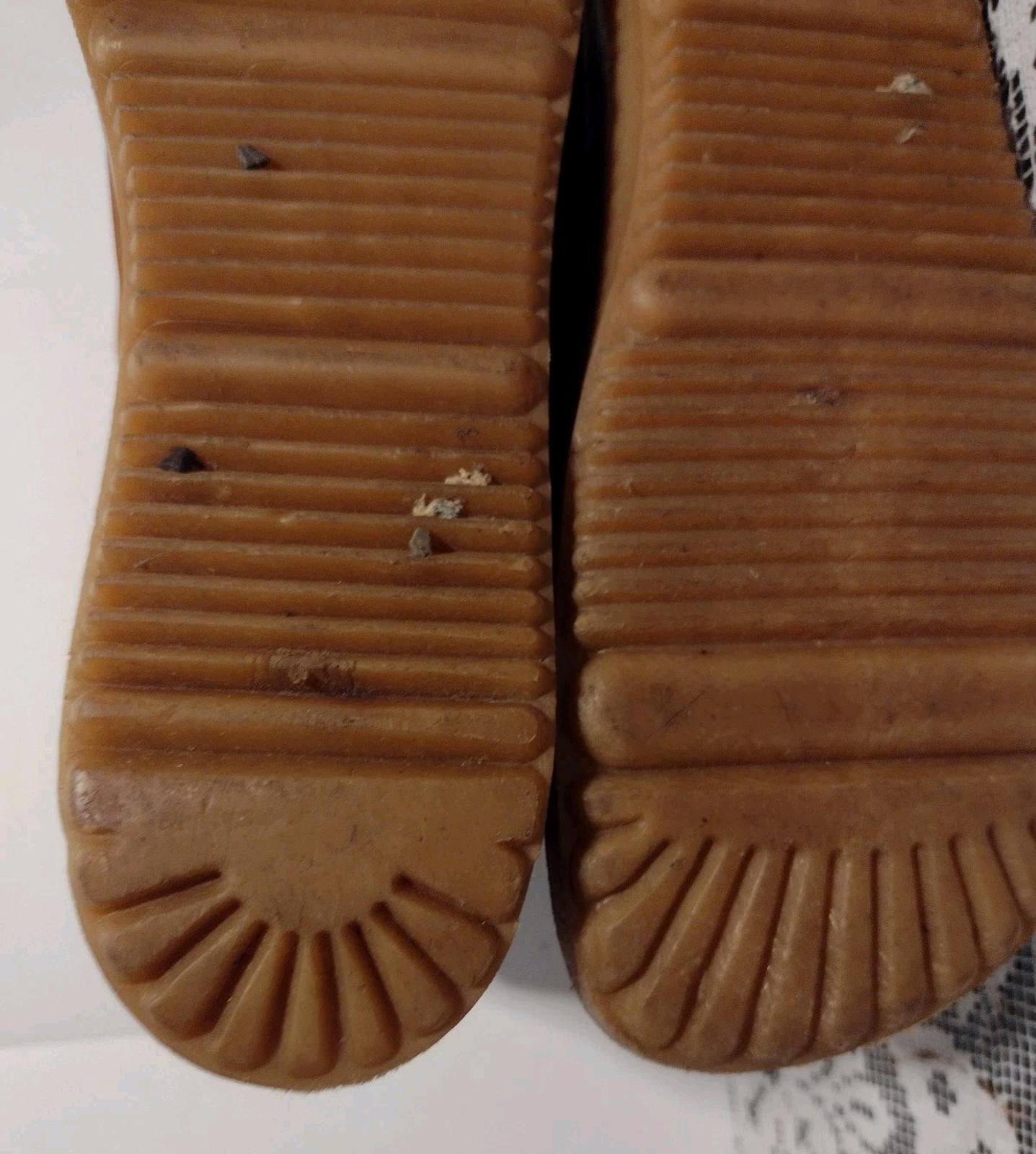 Vintage 70s Suede Sherpa Lined Lace Up Winter Booties Women’s 9.5 Brown