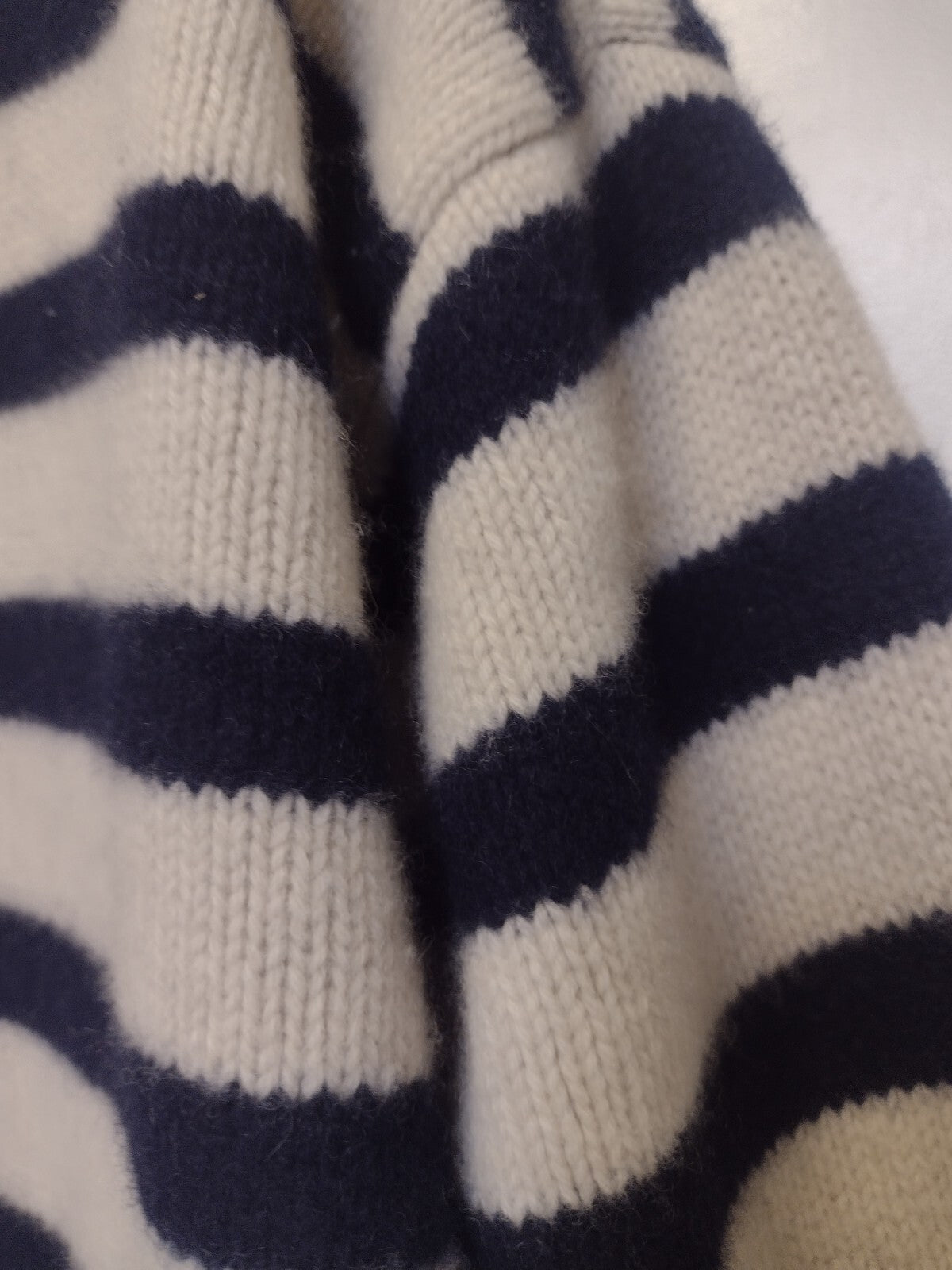 Rosaé Paris Le Sablons Sweater Size 1 Merino Cashmere Breton Stripe Boxy