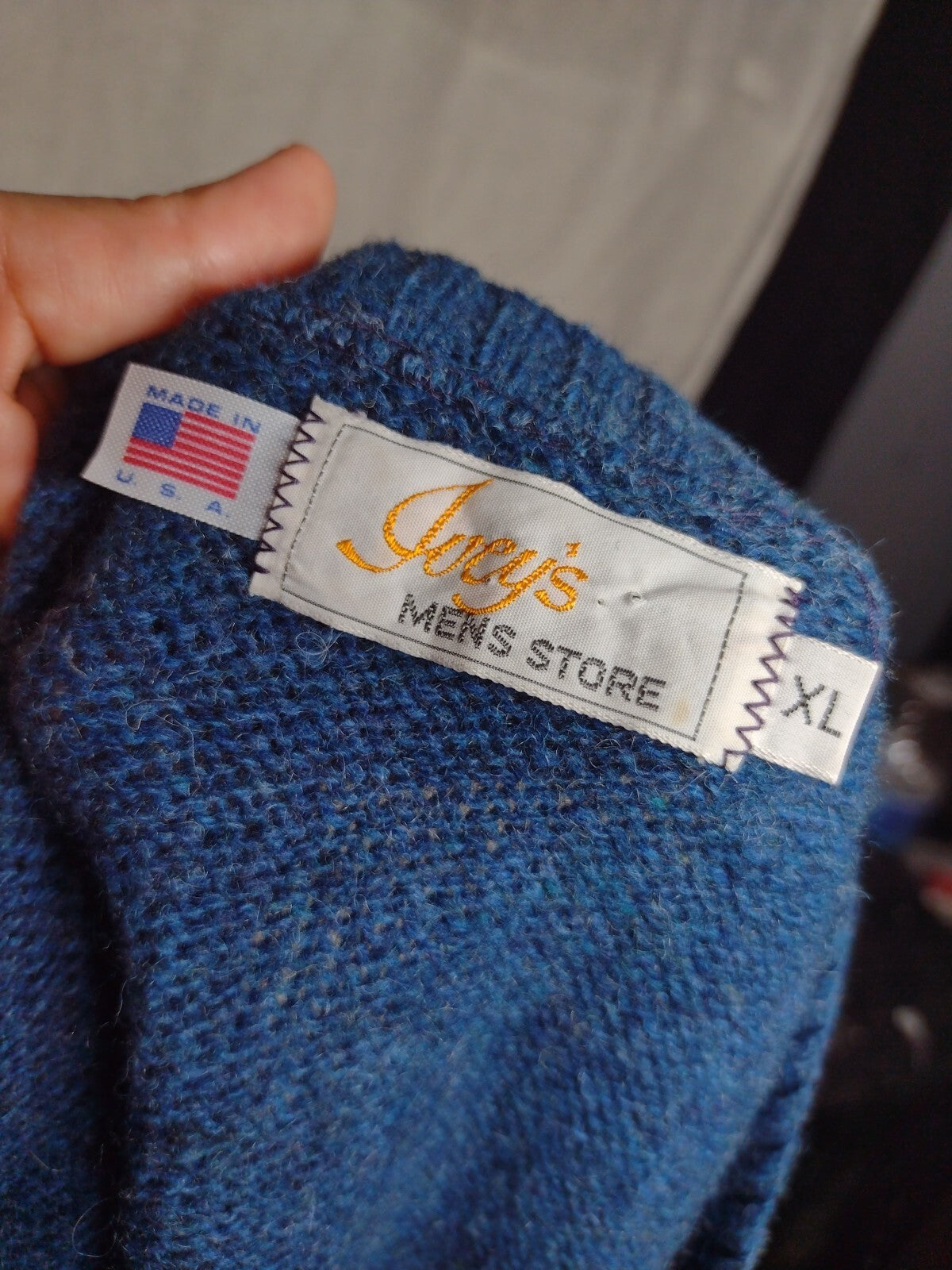 Vintage Men's XL Sweater Lot 3 USA Wool Blend Preppy Grandpa 80s 90s Unisex