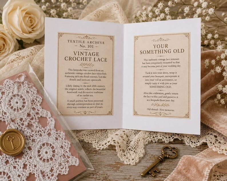 Something Old: Authentic Vintage Crochet Lace Keepsake (Textile Archive No. 101)