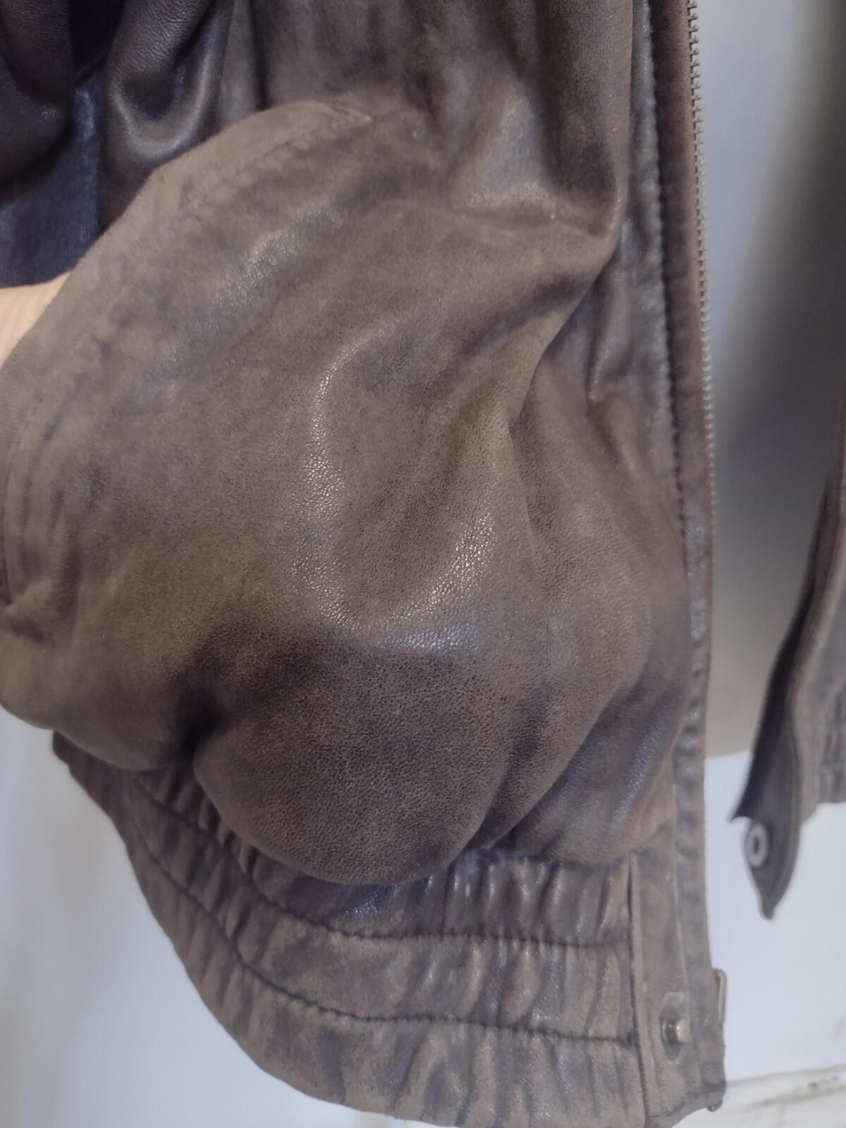 80s Luis Alvear Lamb Leather Bomber L Korea Soft Patina