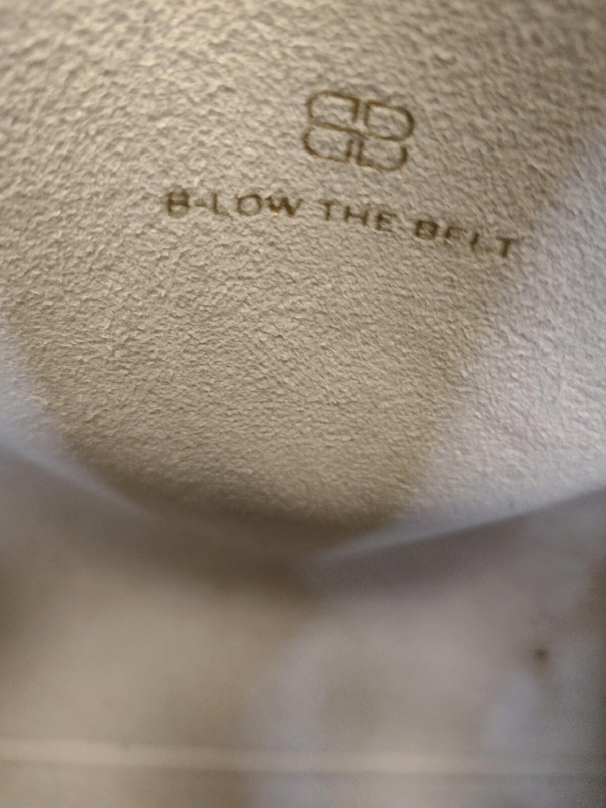 B-Low the Belt Gray Vegan leather tote bag W Brass Studs