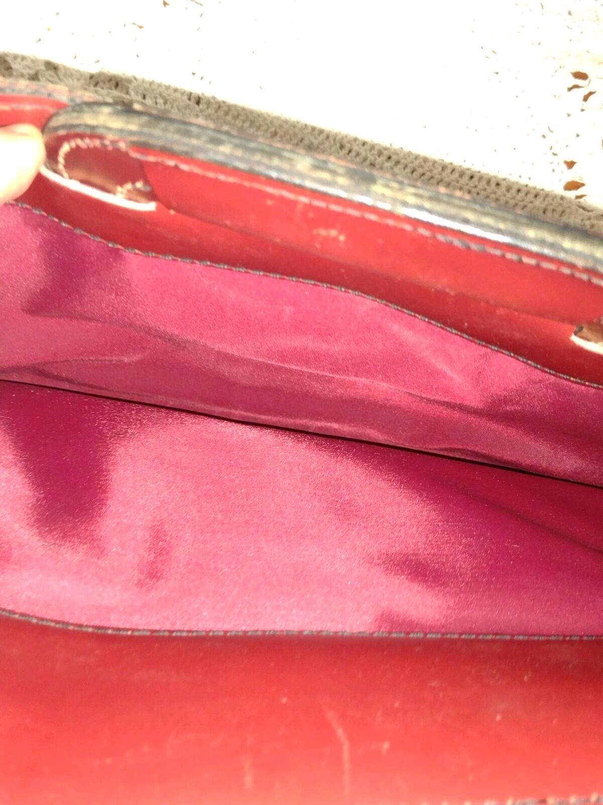 Vintage 70s Oxblood Leather Briefcase 17x11x3 Brass C&C Zip Slide Handles