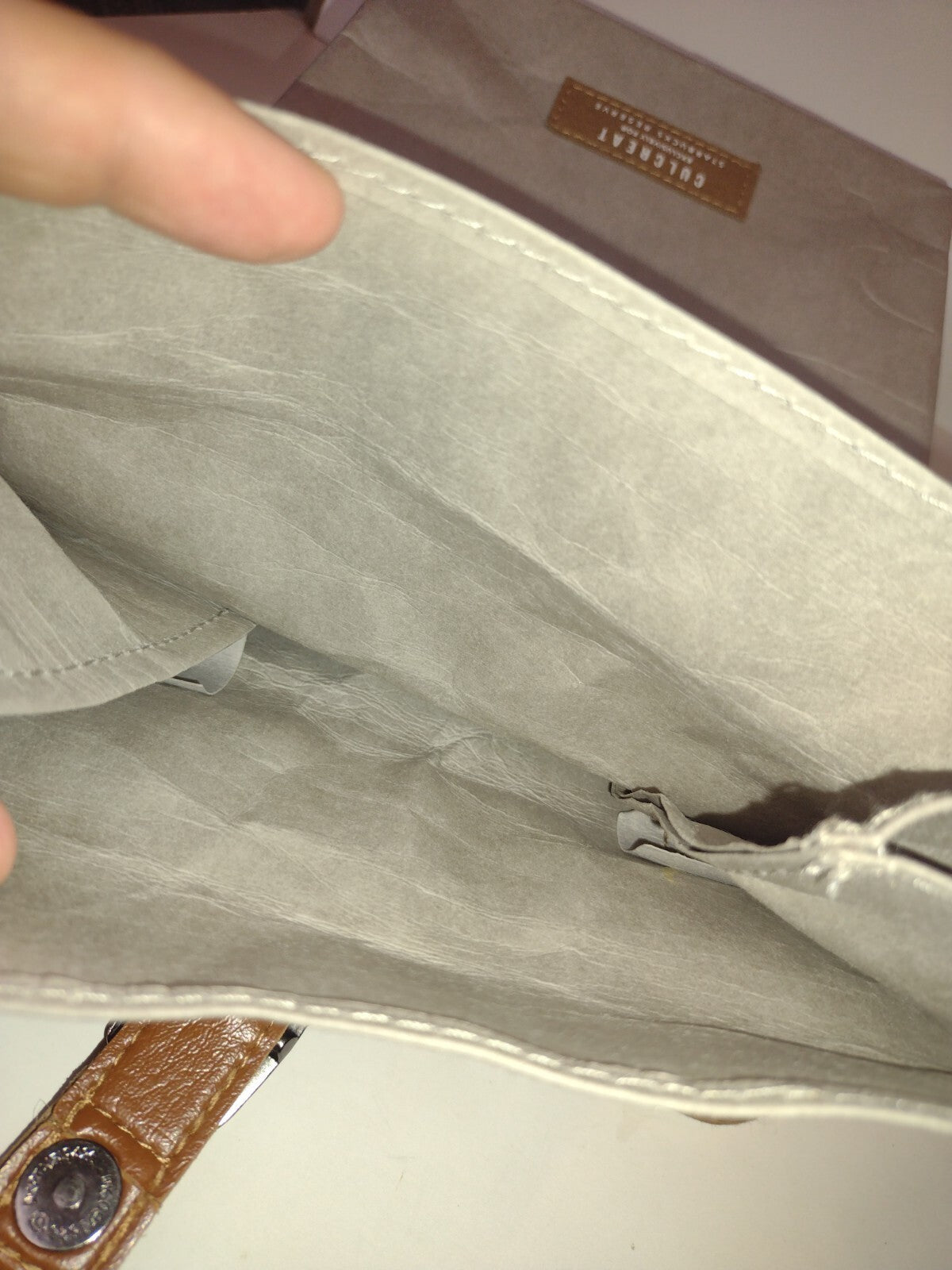 CULCREAT Starbucks Reserve Roll Top Crossbody Bag Washable Paper Leather EDC