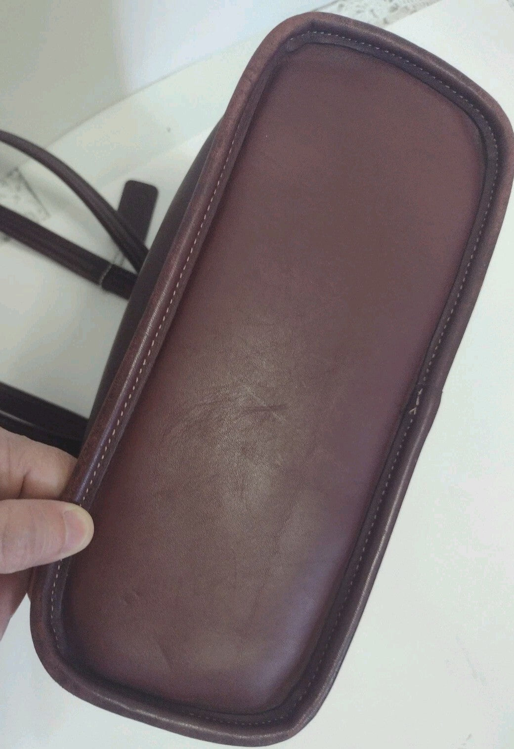 Vintage Coach 9305 Medium Bleecker Tote Mahogany Leather Made In USA