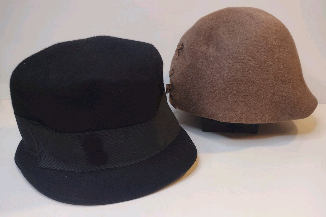 Vintage Wool Felt Hat Lot Cloche Equestrian Union Made Glenover Glamor Felts