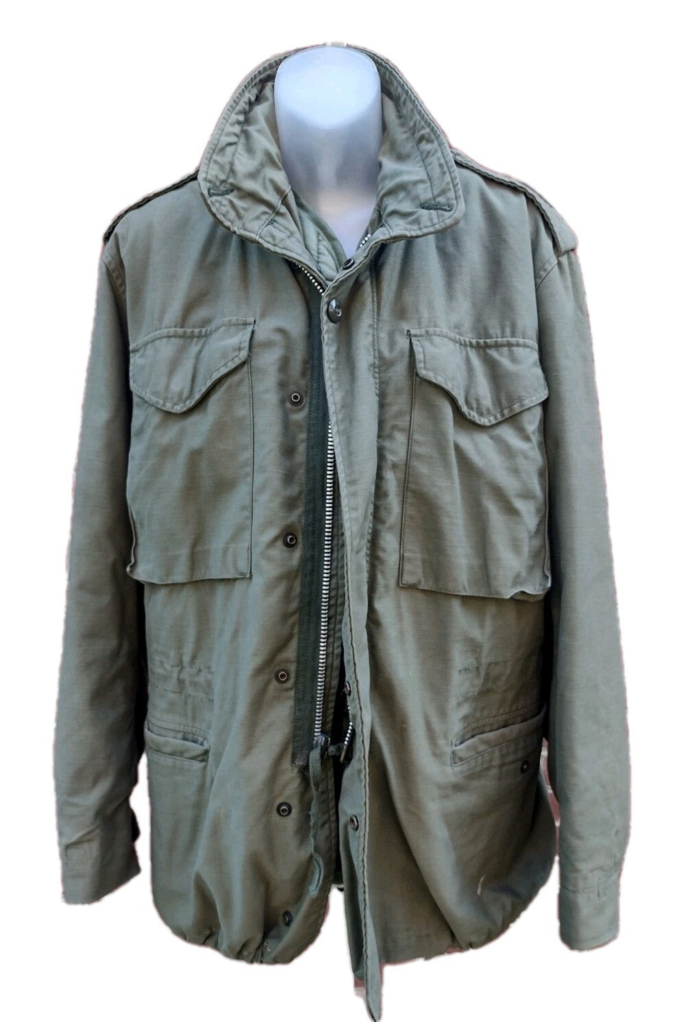 1969 US Army M65 Field Jacket OG-107 Vietnam Era Hood Liner Small Regular