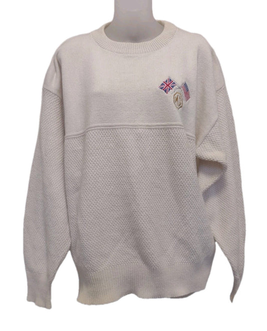 Vintage 1990s Mens Andrew Rohan MG Sweater Large Cotton British Car USA