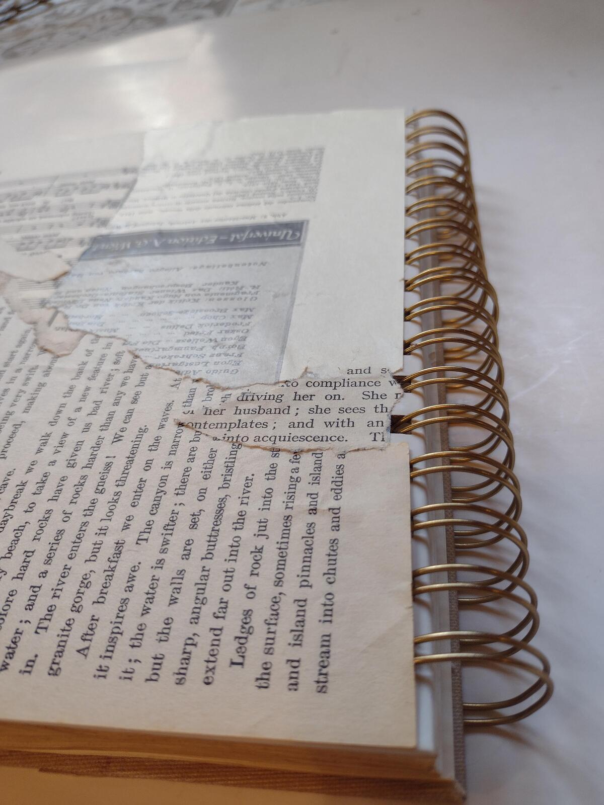 Jumbo 9x11 Gothic Junk Journal Midnight Garden Handmade Aged Spiral Journal