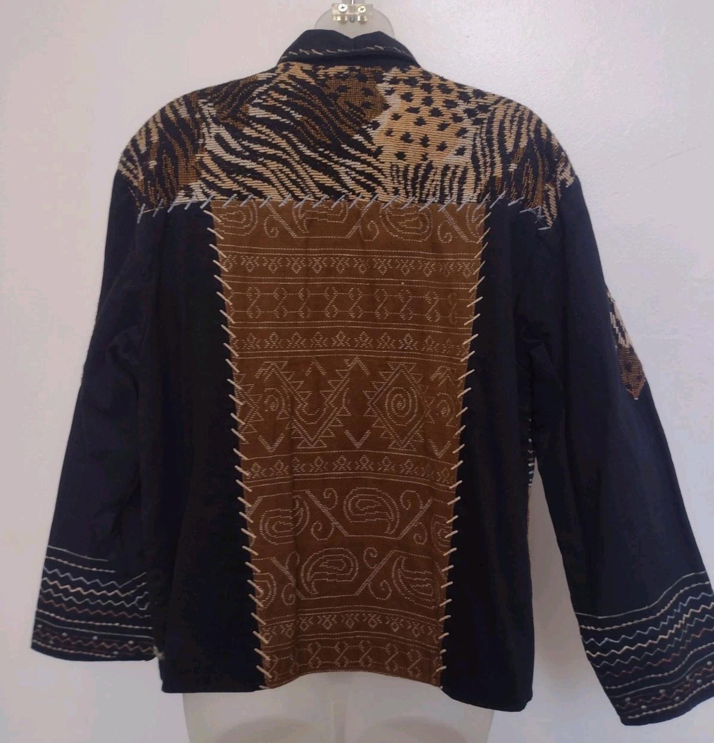Lot Of 8 Vintage Tapestry Chenille Art to Wear Jackets 90s M–XL Grandma Boho