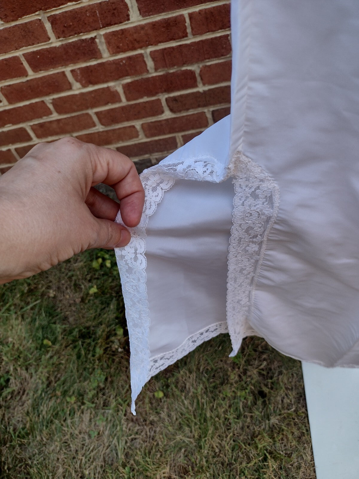 VTG 60s Plymouth New York Half Slip White Lace Trim NOS Deadstock USA Petite S