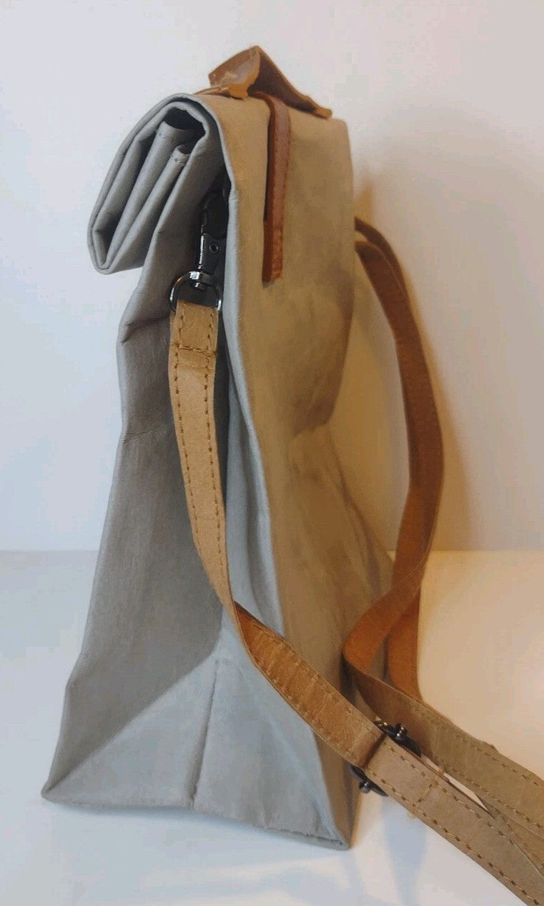 CULCREAT Starbucks Reserve Roll Top Crossbody Bag Washable Paper Leather EDC