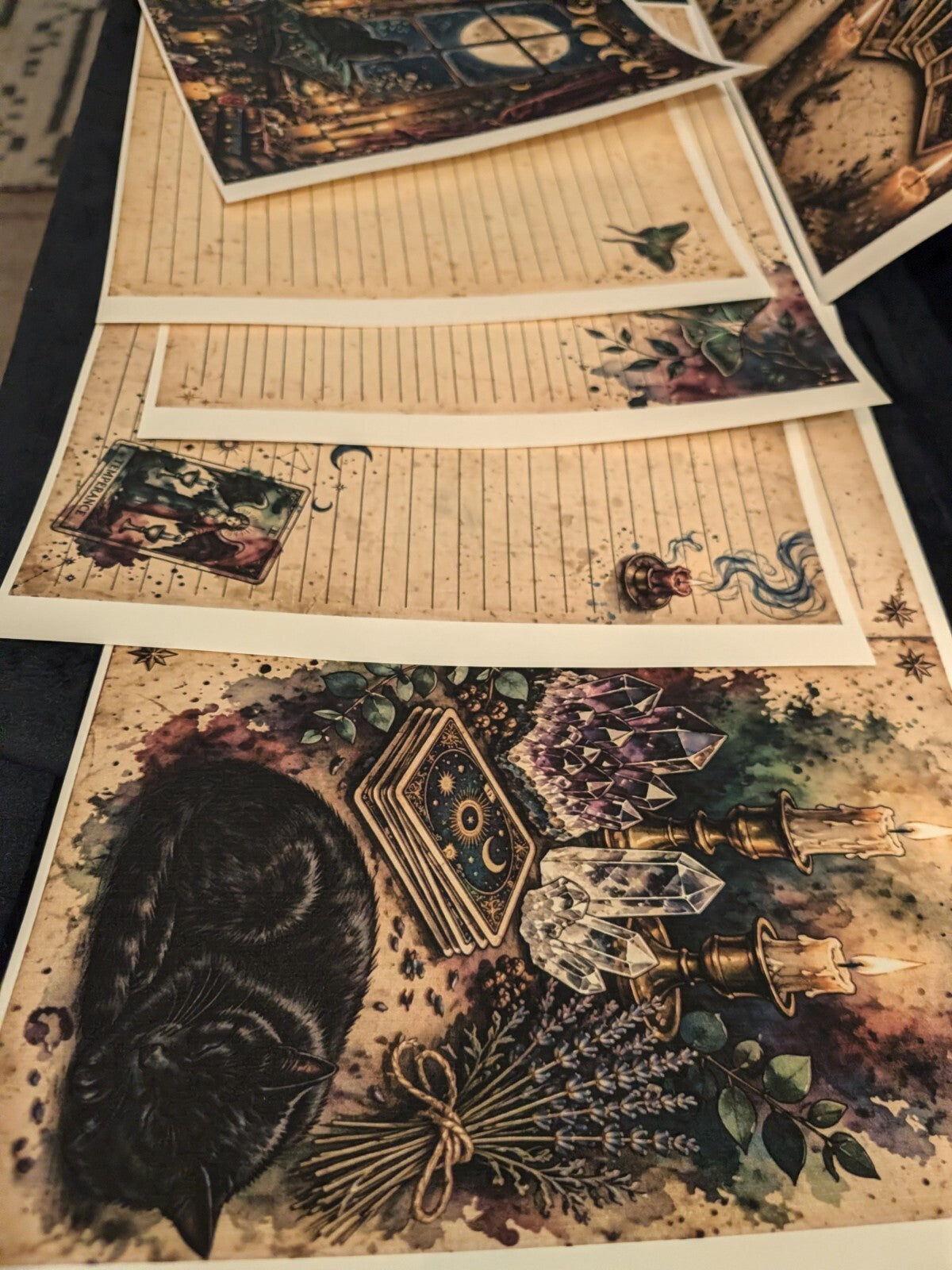 Whimsy Paper Kit 6pc Gothic Journal Ephemera Victorian Junk Journal Scrapbook