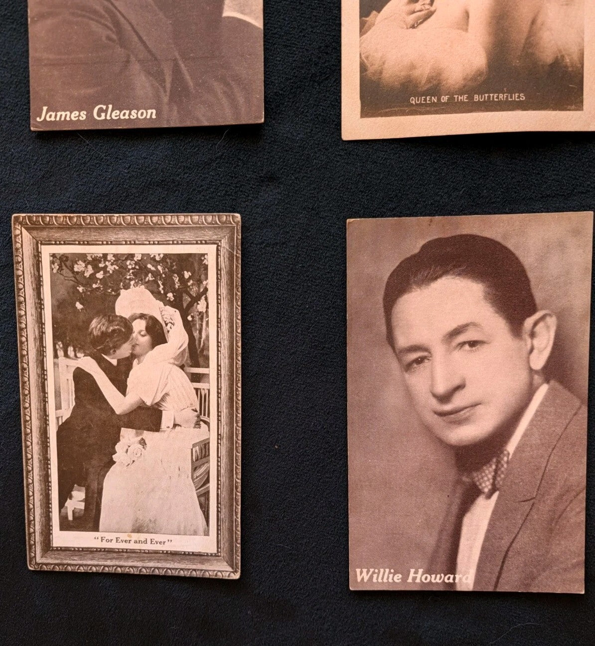 Vintage Postcard Lot 10 1920s Exhibit Arcade Movie Star RPPC Fairy Butterflies