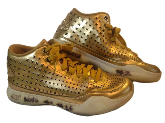 Nike Kobe VII 7 Gold Metallic Basketball Shoes Mens 10 Black Mamba Tribute
