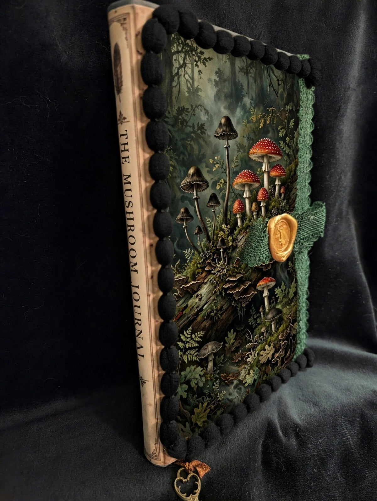 Mushroom 6 Paper Kit Gothic Journal Ephemera Dark Forest Junk Journal Scrapbook