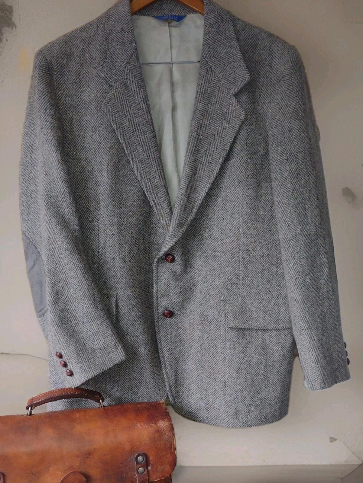 Pre-Digital Gentleman Bundle: 1930s Satchel + Pendleton Wool Jacket Sz 44