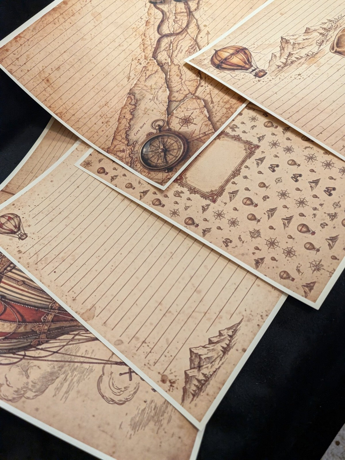 Explorer Paper Kit 6pc Vintage Adventure Journal Ephemera Junk Journal Scrapbook