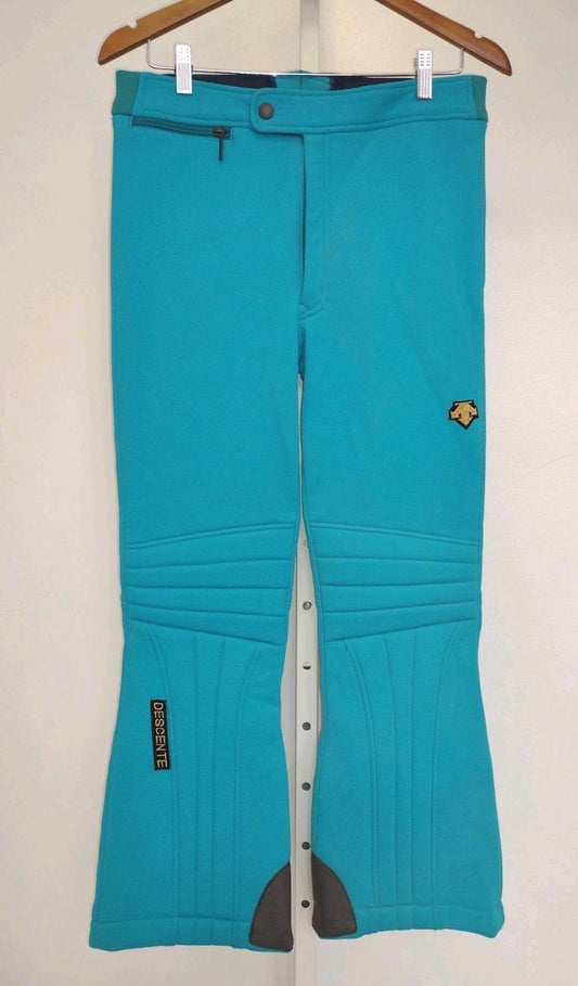 Descente Men’s Ski Pants 34R Entrant SD Japan Made Blue Waterproof Snow