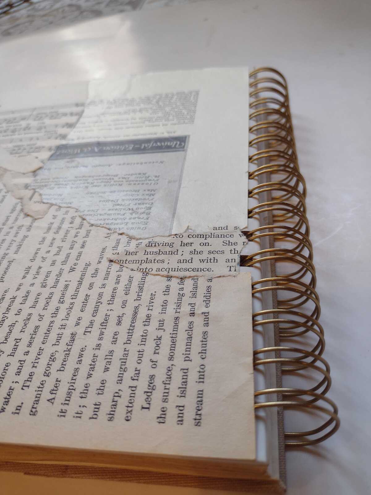 Jumbo 9x11 Gothic Junk Journal Midnight Garden Handmade Aged Spiral Journal