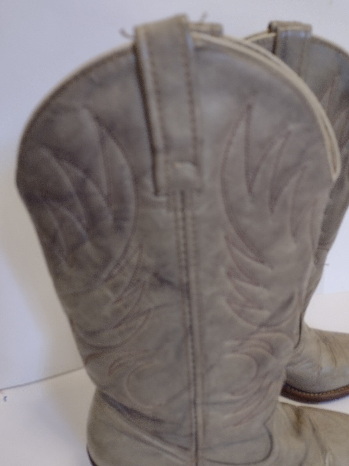 Vintage Western Cowboy Boots Womens 8.5 N Acme USA Mushroom Leather Boho Rodeo