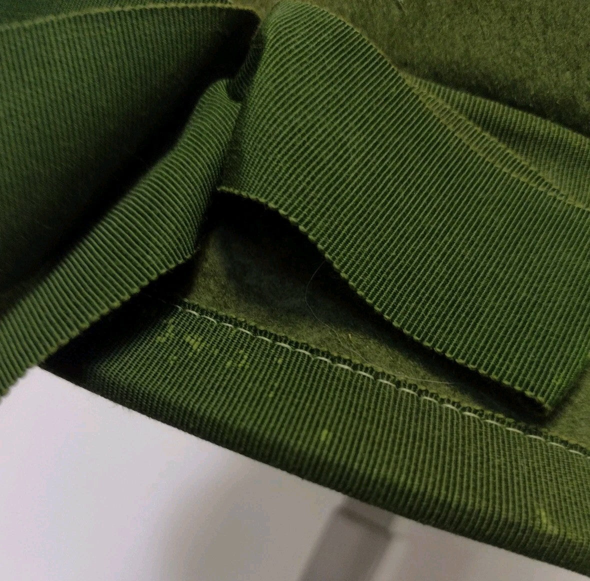 Vintage 1960s Womens Glenover Felt Hat Olive Green Mod Cloche Henry Pollak