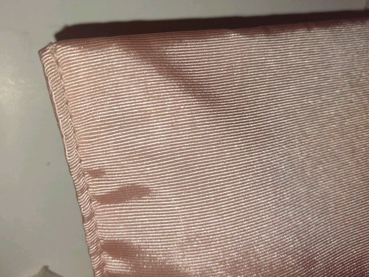 Vintage 80s Victoria's Secret Satin Lingerie Pouch Clutch Pink Lace Pearl Bridal