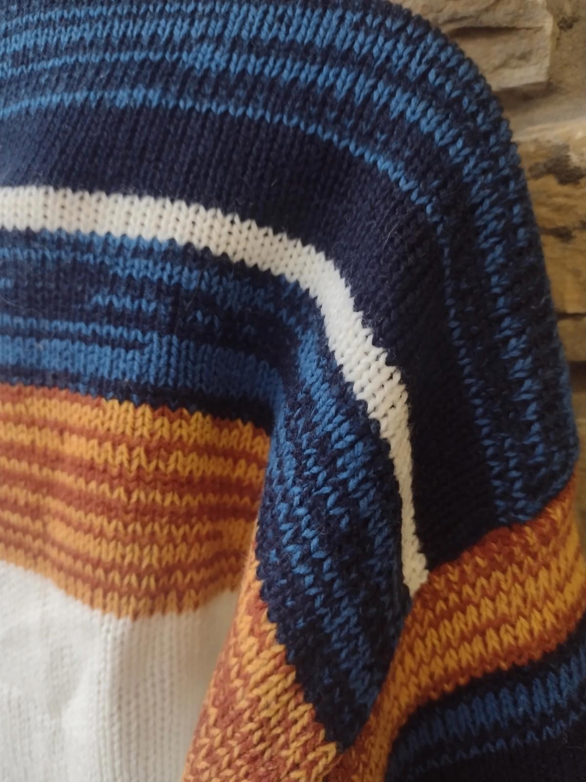Vintage 80s Esprit by Campus Southwestern Knit Sweater XL Taiwan ROC