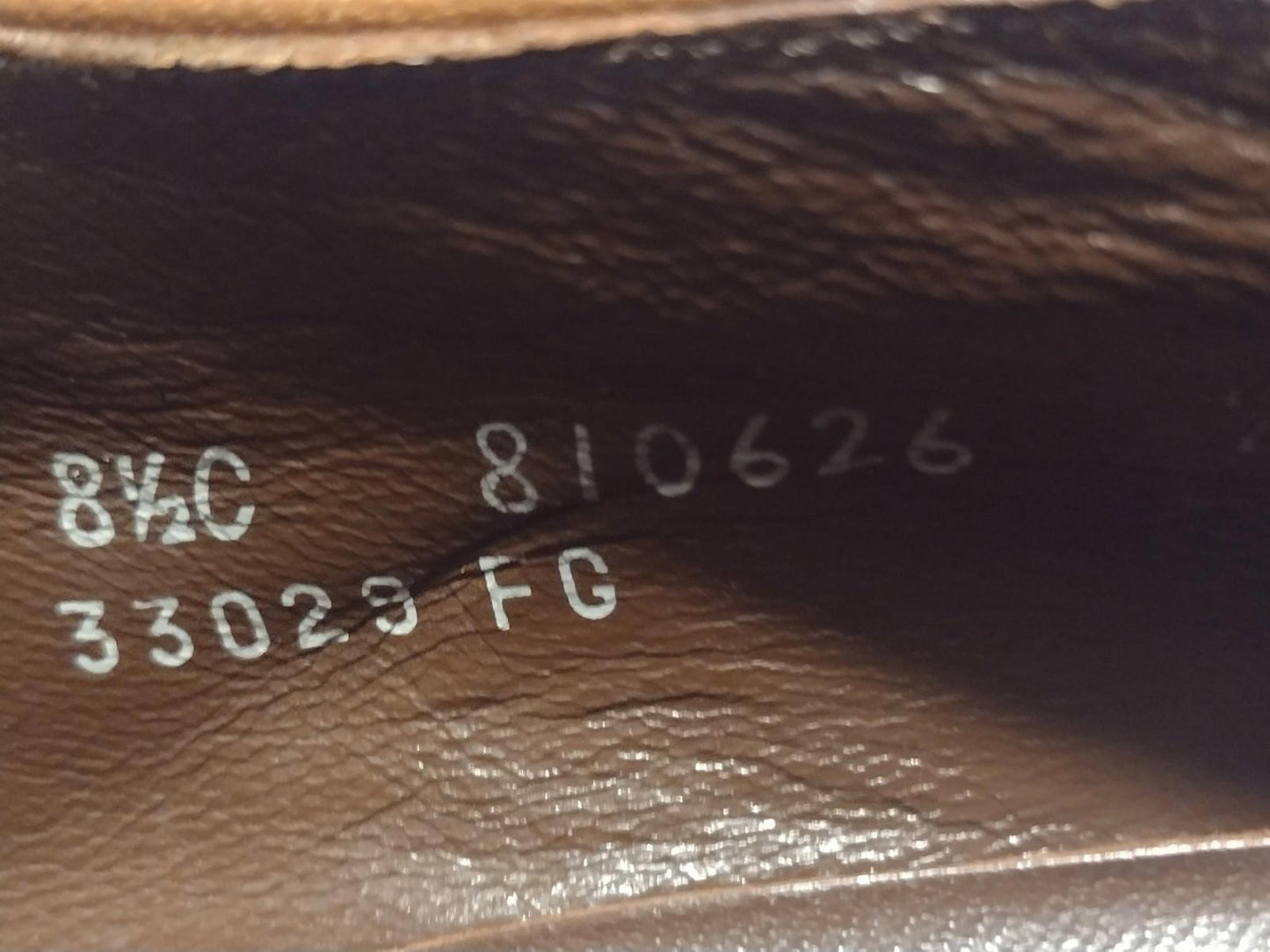 Vintage Florsheim Medallion Monk Strap Shoes 8.5C Brown Patina Leather USA 70s