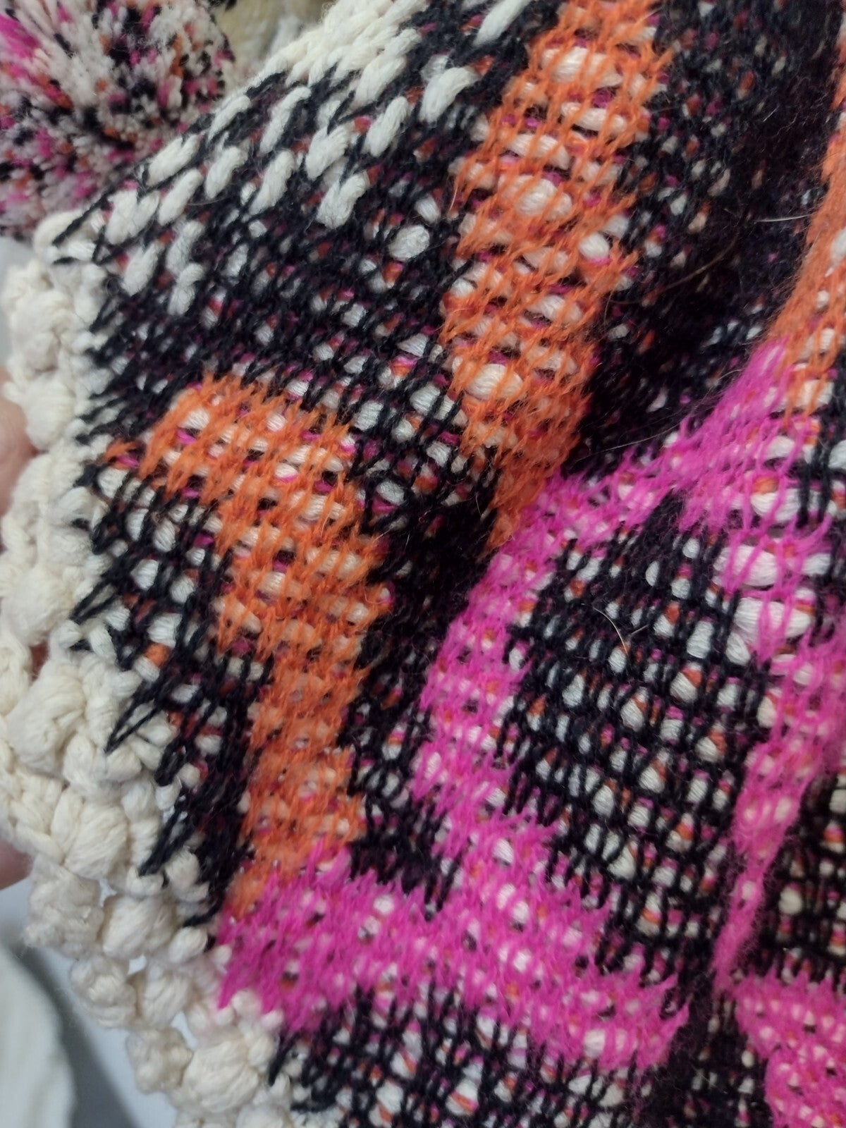 Umgee Wrap Cardigan Sweater Boho Southwestern Pom Pom Belt Festival Cottage S