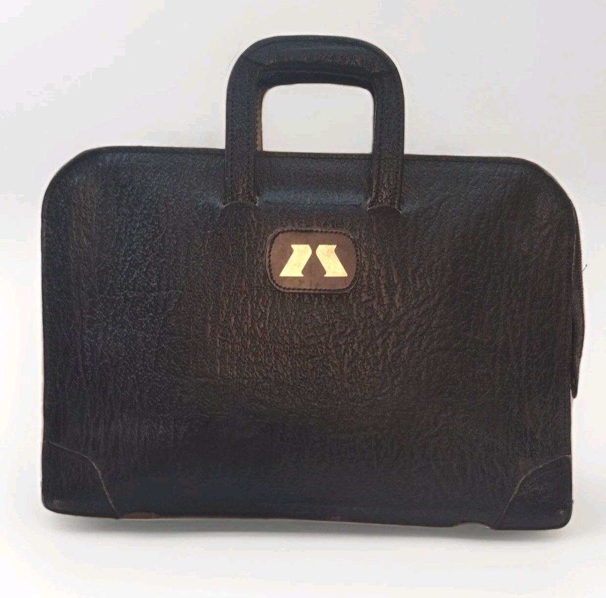 Vintage McNeil Pharmaceutical Leather Briefcase Chas W Wolf Custom Case YKK