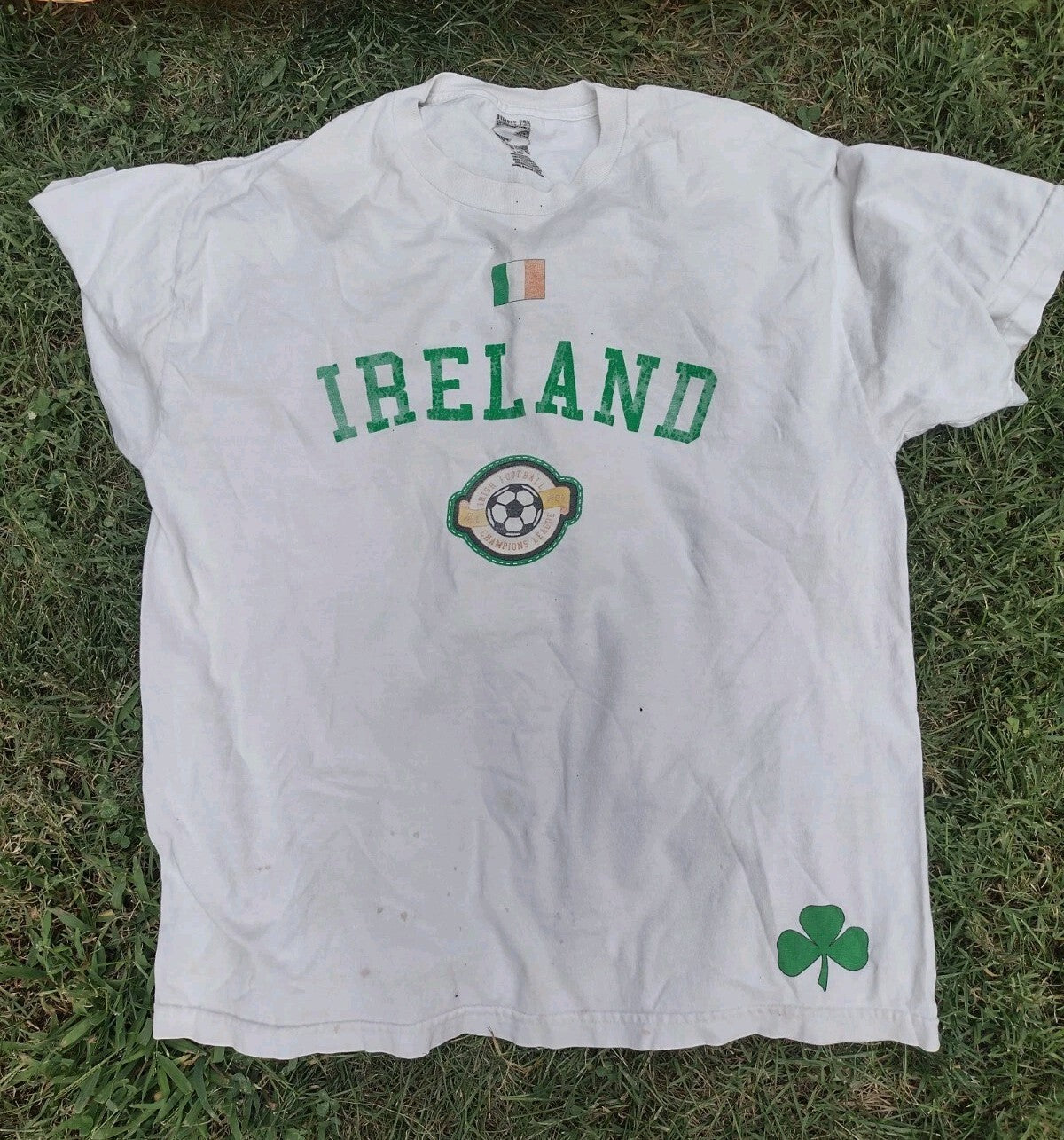 Ireland Celtic FC Fan Lot 2 Flags 2 T-Shirts Conor McGregor Soccer Irish Large
