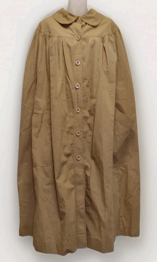 Vintage 60s 70s Run For Cover Rain Cloak Cape Maxi Cottagecore Mod Rare Coat