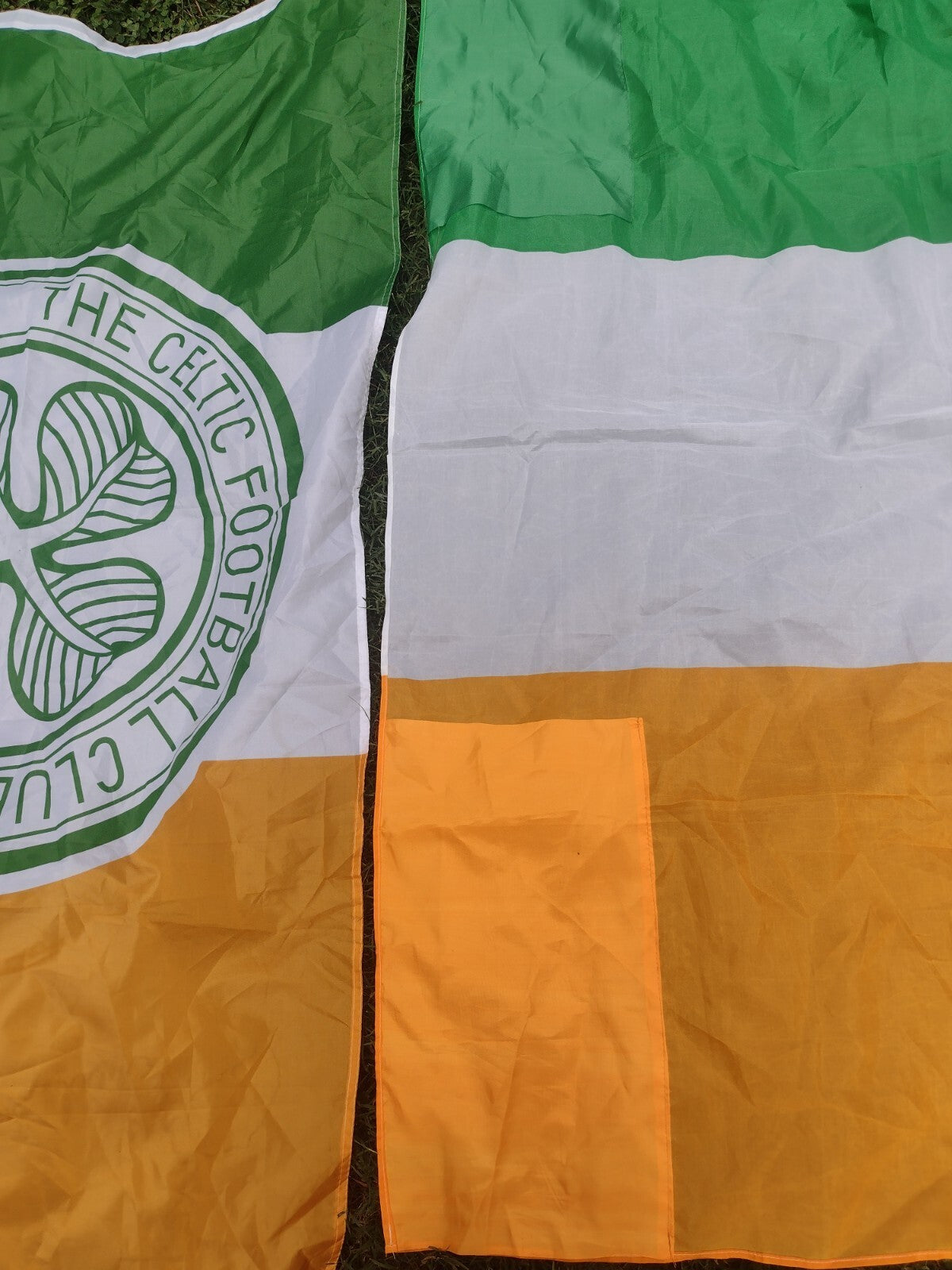 Ireland Celtic FC Fan Lot 2 Flags 2 T-Shirts Conor McGregor Soccer Irish Large