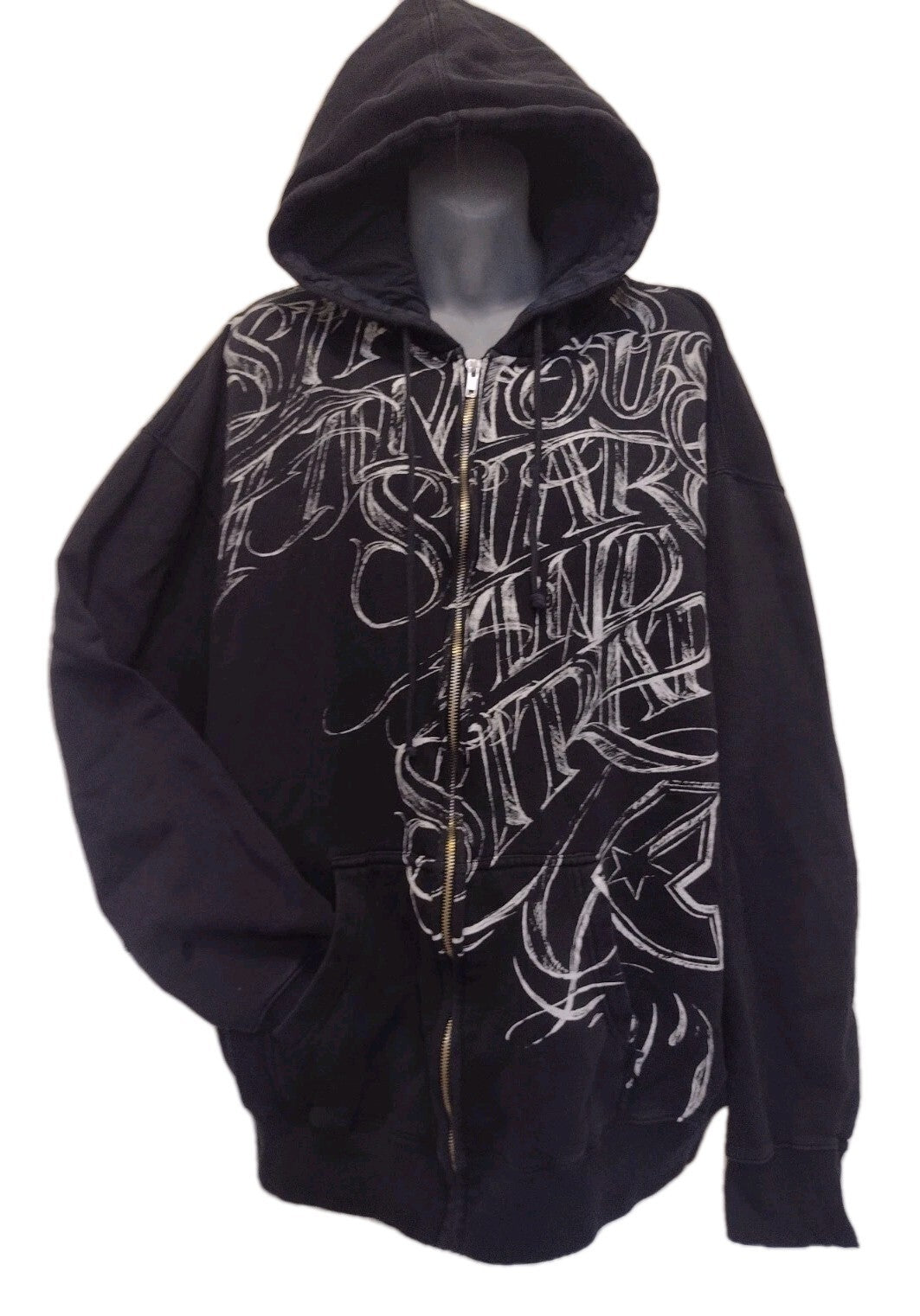 Original Rare Y2K Famous Stars And Straps Zip-up Hoodie size XXL Travis Barker