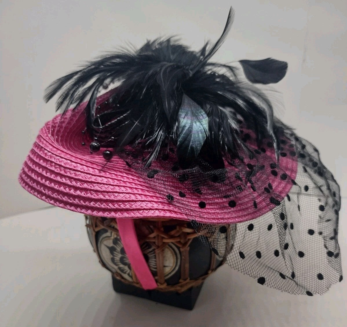 Vintage 80s 90s Hat Lot Marciano Deborah NY Veil Fascinator Church Derby Hats