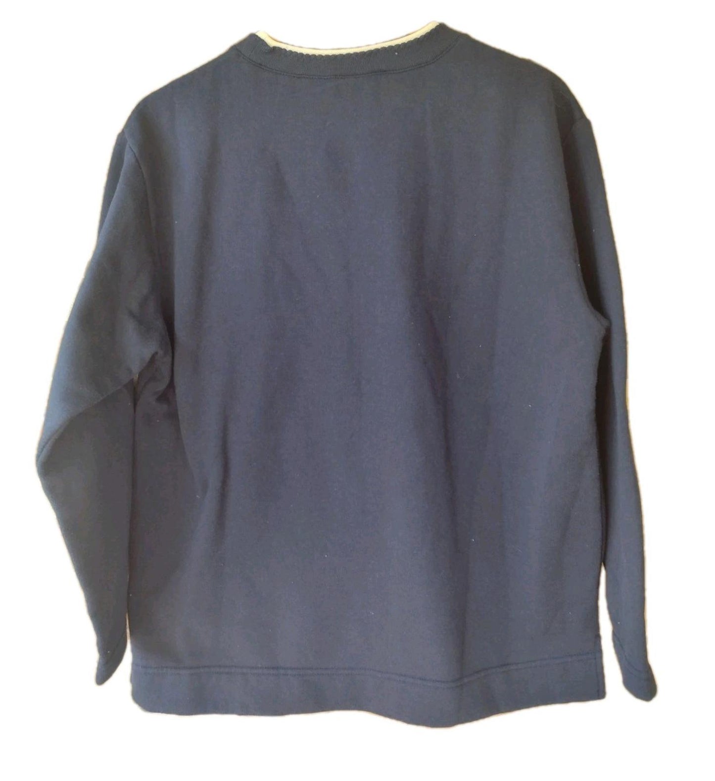 Vintage Embroidered Sweatshirt Bobbie Brooks Double Collar Grandma XL Appliqué