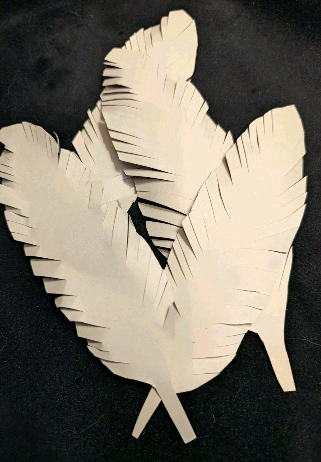 Hand Cut Feather Embellishments Set of 6 Junk Journal Ephemera 32 Designs Gothic