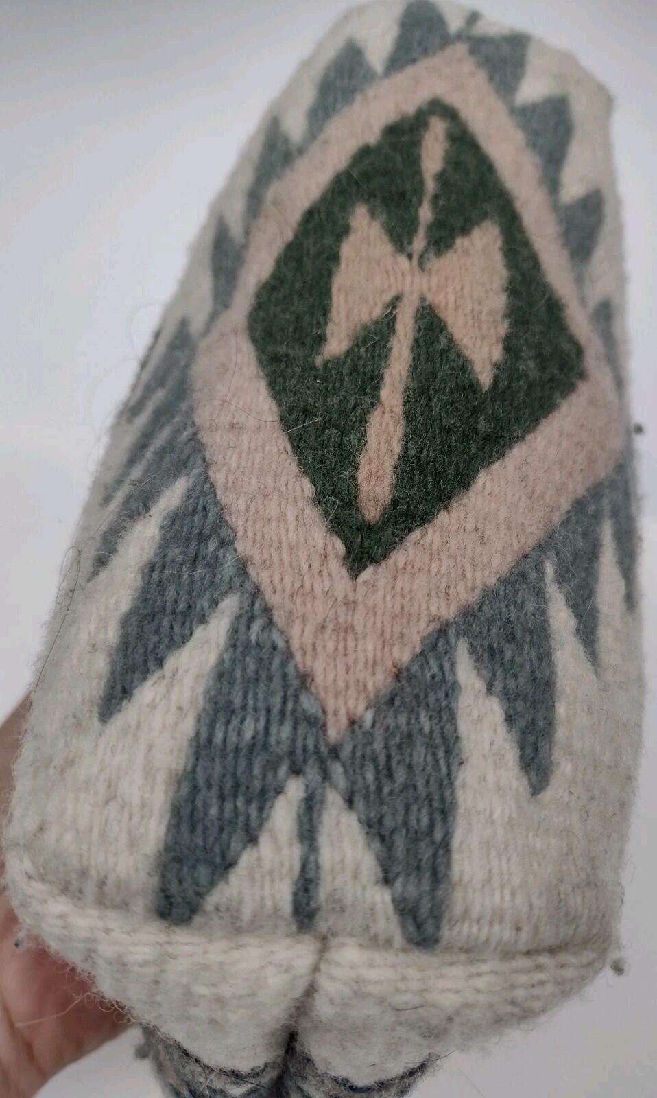 MZ Fair Trade Oaxaca Wool Pouch Handmade Zapotec Artisan Bag Boho Case