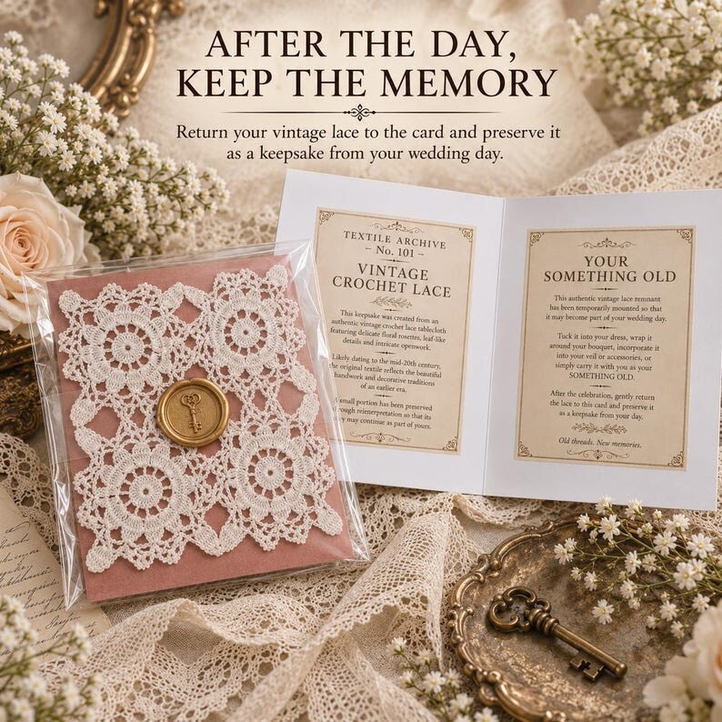 Something Old: Authentic Vintage Crochet Lace Keepsake (Textile Archive No. 101)